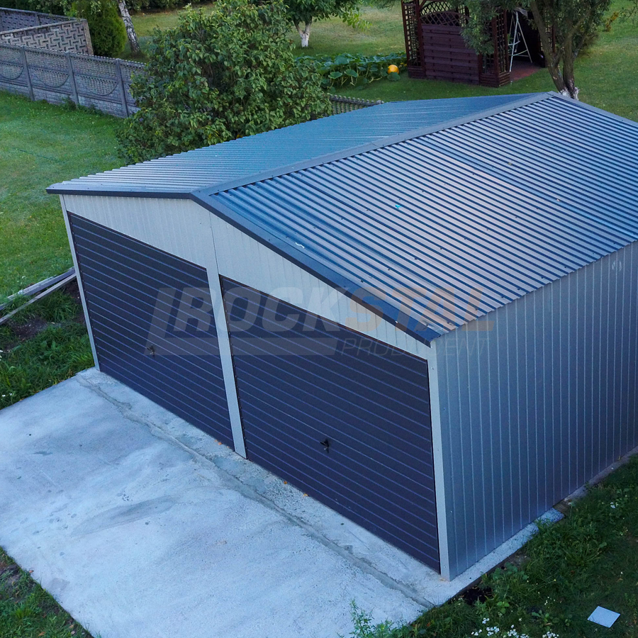 Garaż dwuspadowy 6x6 m + bramy uchylne - obrazek 4