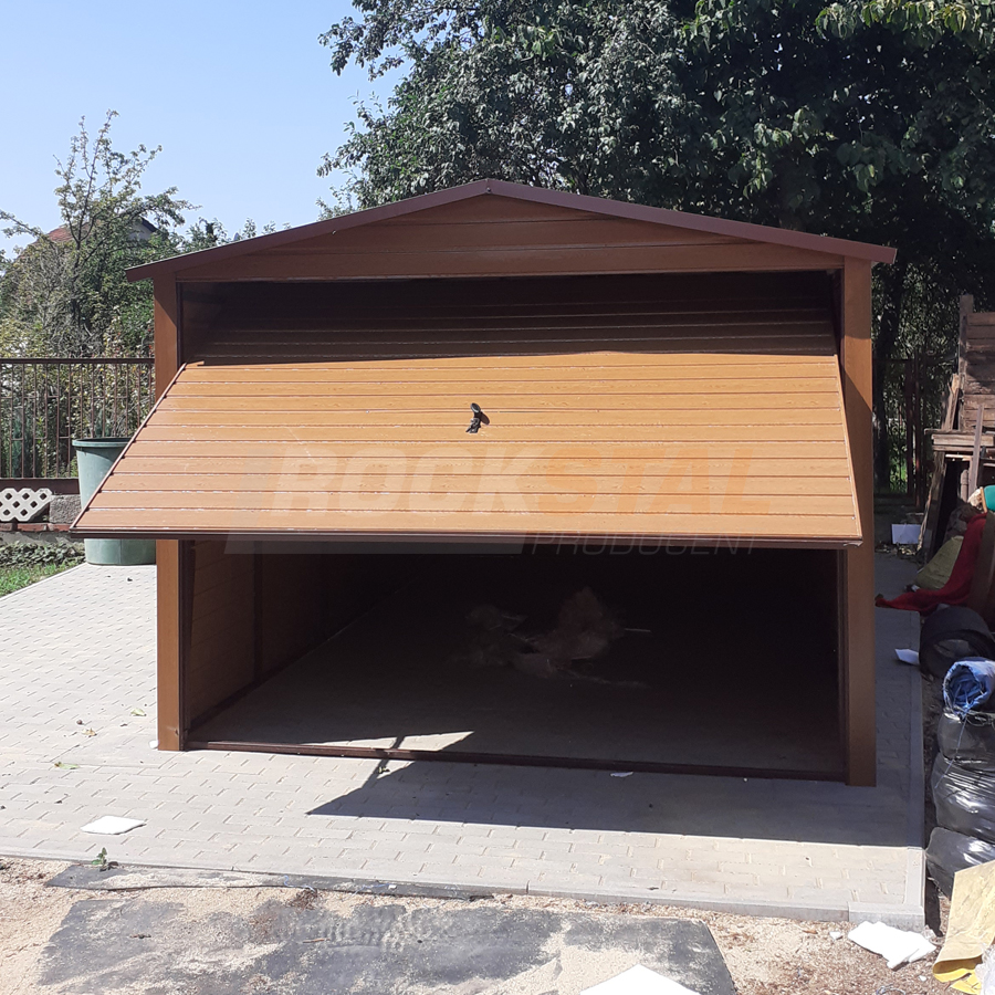 Garaż blaszany drewnopodobny 3x5 - obrazek 2