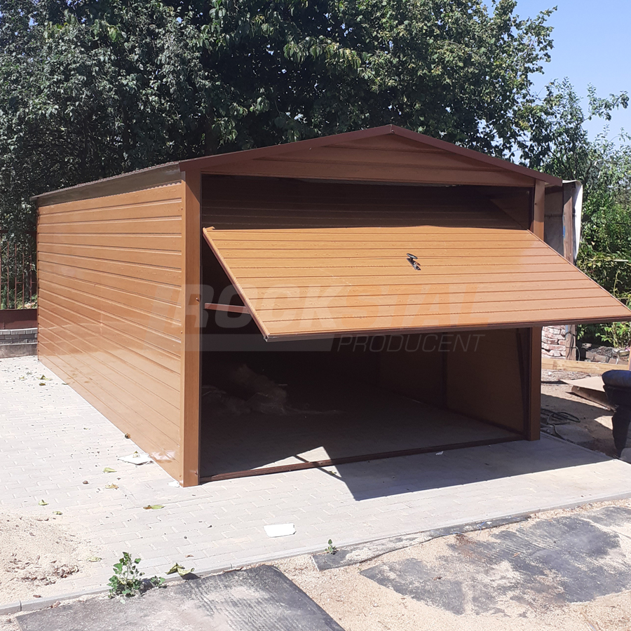 Garaż blaszany drewnopodobny 3x5 - obrazek 3