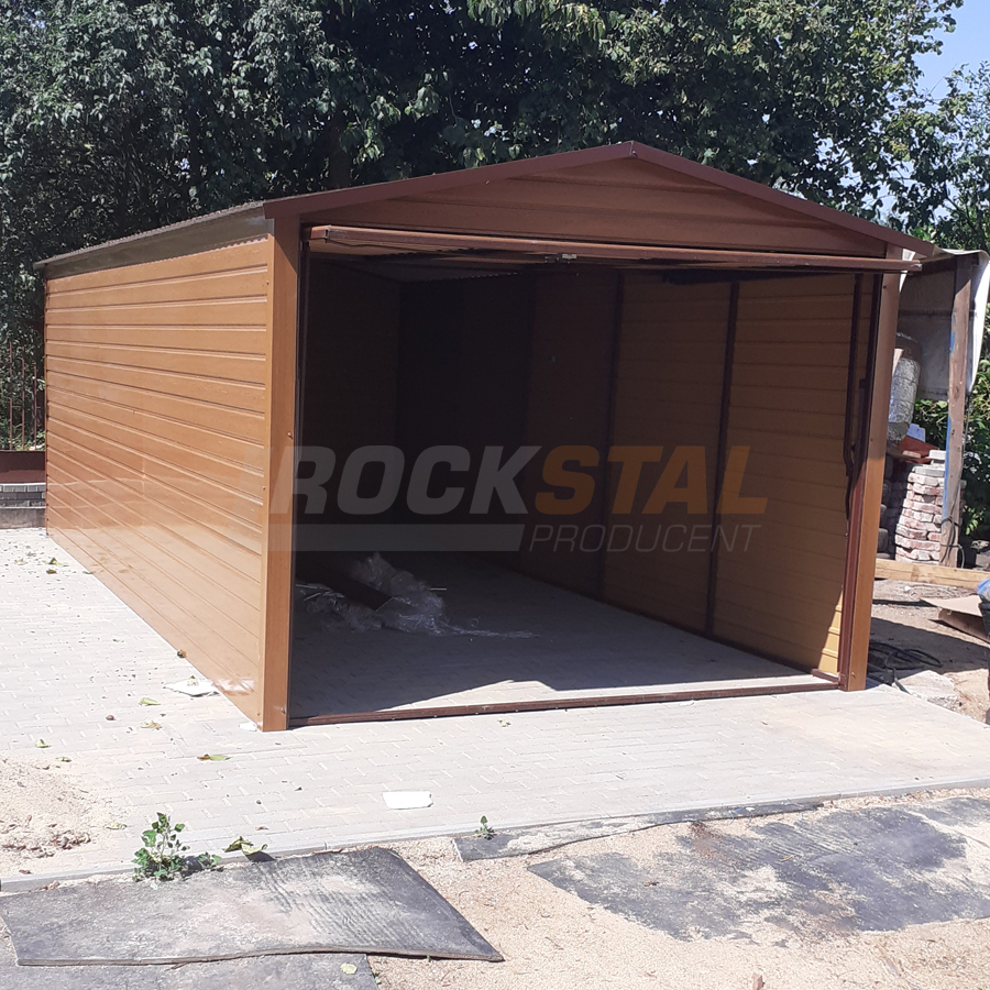 Garaż blaszany drewnopodobny 3x5 - obrazek 4