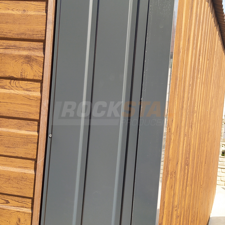 Garaż blaszany 7x6 - drewnopodobny - obrazek 4