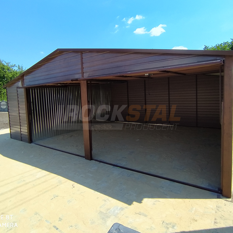 Garaż drewnopodobny 7,5x6 m + pomieszczenie gospodarcze - obrazek 3