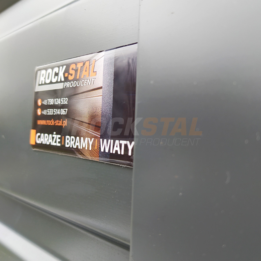 Garaż blaszany 5x6 m - kolor RAL 7016 MAT + dodatkowe drzwi boczne - obrazek 4