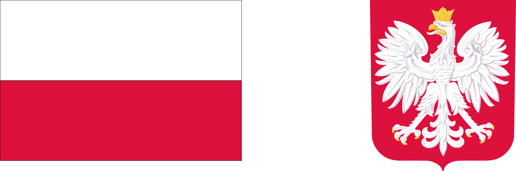 flaga i godło Polska