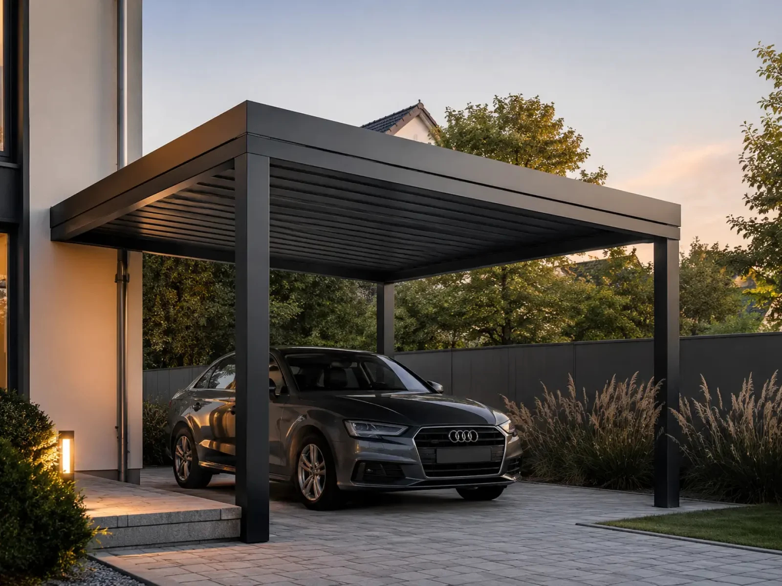 carport premium na samochód Carporty stalowe – wiaty samochodowe i zadaszenia na auta